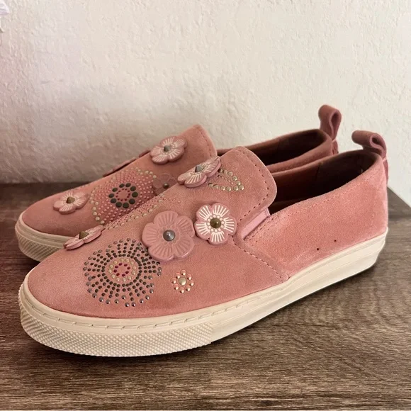 Coach Slip On Sneaker With Tea Rose Rivets - Picture 4 of 12